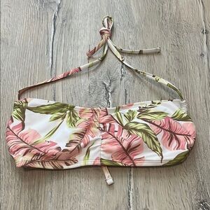 Tropical Print Bikini Top